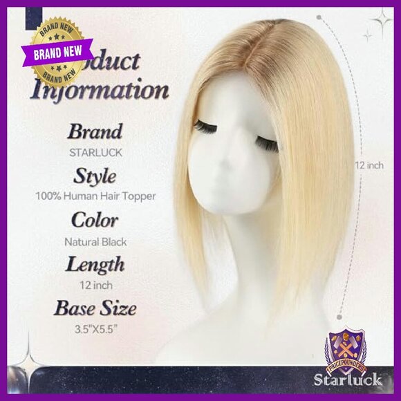 Human Hair Topper 12 Inch Silk Base 4x5.5 Inch For Thinning Hair main image 4